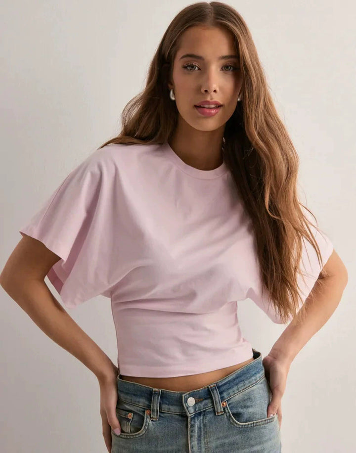 Dame Behagelig Oversized T-shirt med moderne snit Skovae