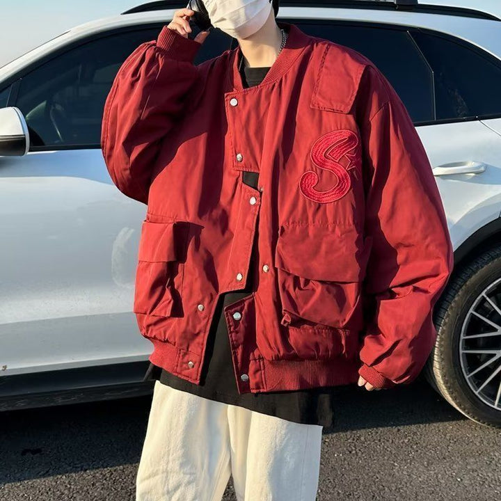 Herrer Oversized Utility Bomberjakke Stilla