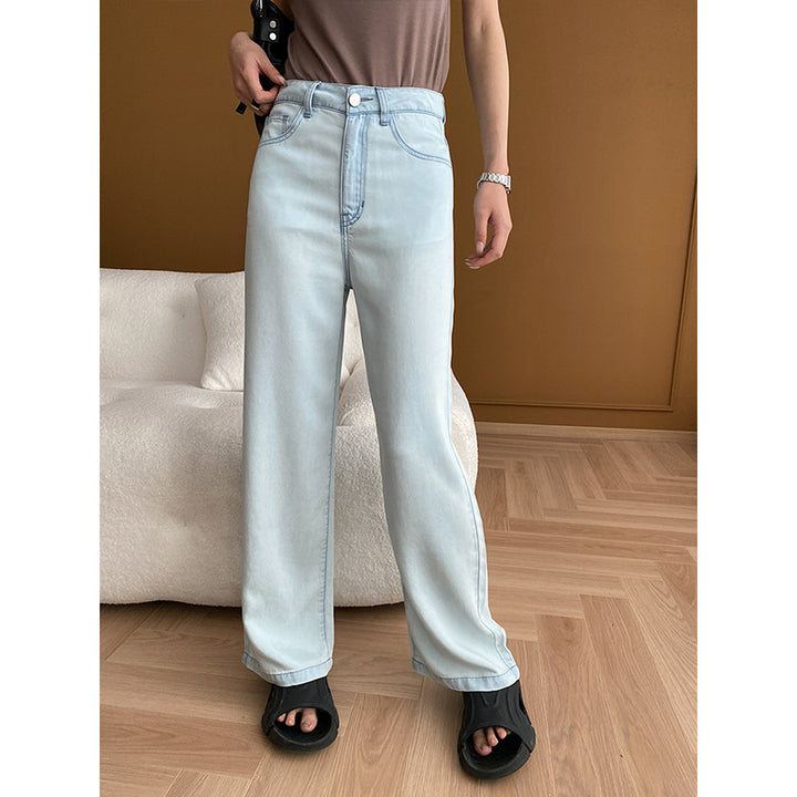 Kvinders brede jeans med høj talje og afslappet skæring Stilla