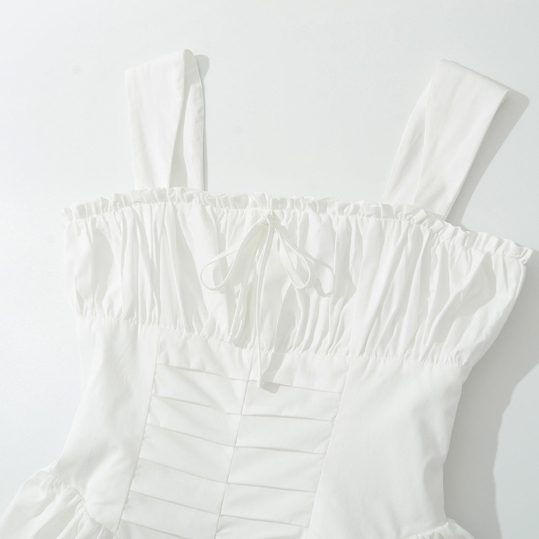 Femme Off-Shoulder Rynk Mini Kjole Stilla