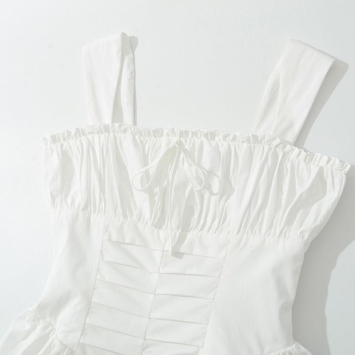 Femme Off-Shoulder Rynk Mini Kjole Stilla