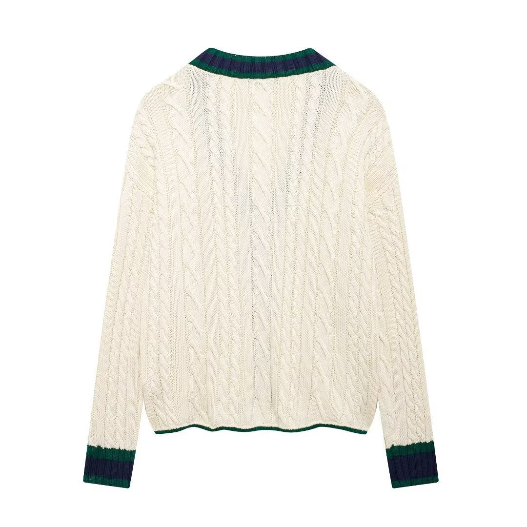 Femme Kabelstrik-Cardigan Stilla