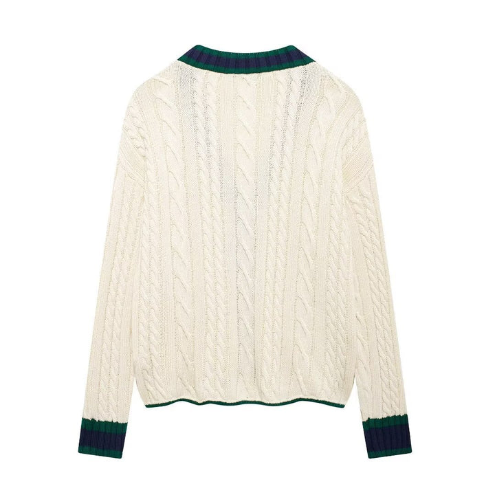 Femme Kabelstrik-Cardigan Stilla