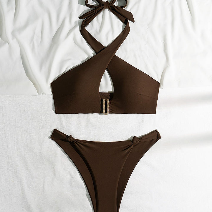 Dame bikini-sæt med justerbare stropper og innovativt snit Stilla