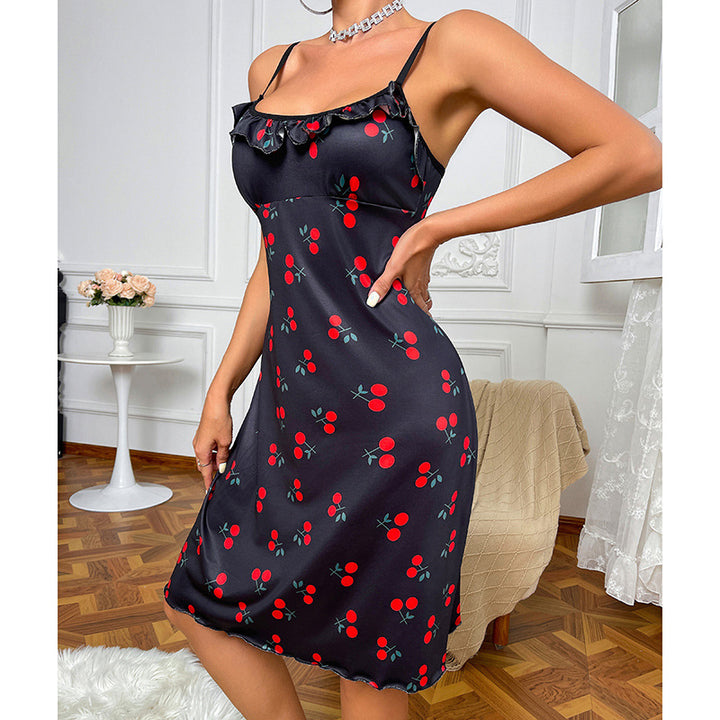 Dame blomsterprint midi kjole Stilla