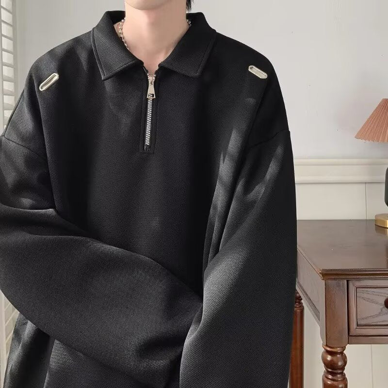 Damer Sporty Pullover med moderne ståkrave og funktionel lynlås Stilla