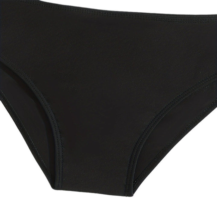 Dame Sporty Bikini-sæt med blomstret volangdesign og højt skåret trusse Stilla