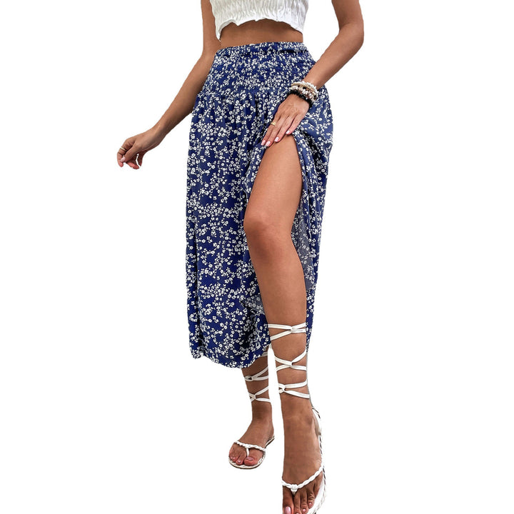 Dame Floral Print Split Maxi Skirt Stilla