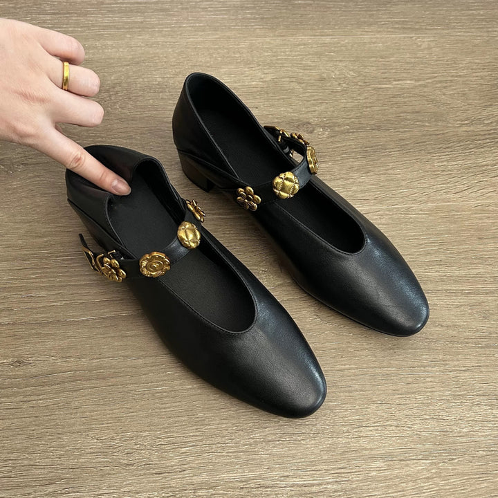 Damer Elegante Ballerinas med moderigtige blomsterdesign Stilla