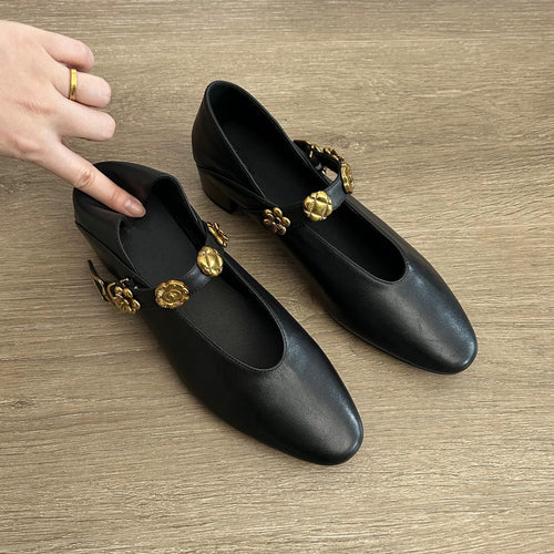 Damer Elegante Ballerinas med moderigtige blomsterdesign Stilla