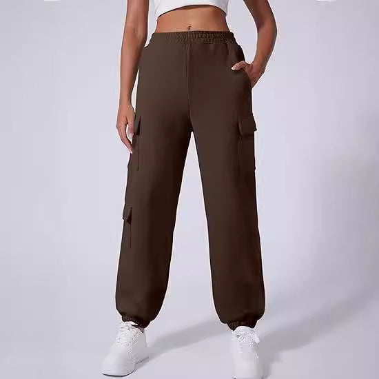 Dame Cargo-Style Sweatpants Stilla