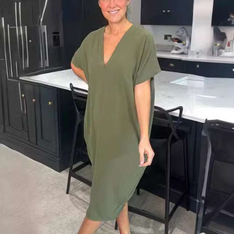 Dame Relaxed Fit Oversized T-shirt Kjole Stilla