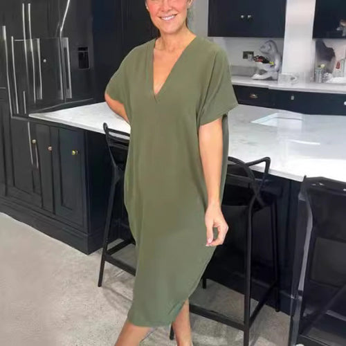 Dame Relaxed Fit Oversized T-shirt Kjole Stilla