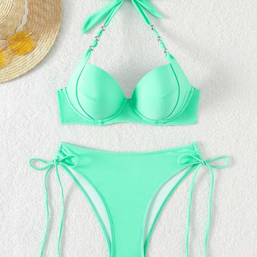 Dame Push-Up bikini med justerbare stropper Skovae