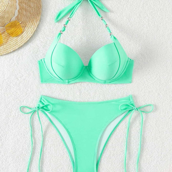 Dame Push-Up bikini med justerbare stropper Skovae