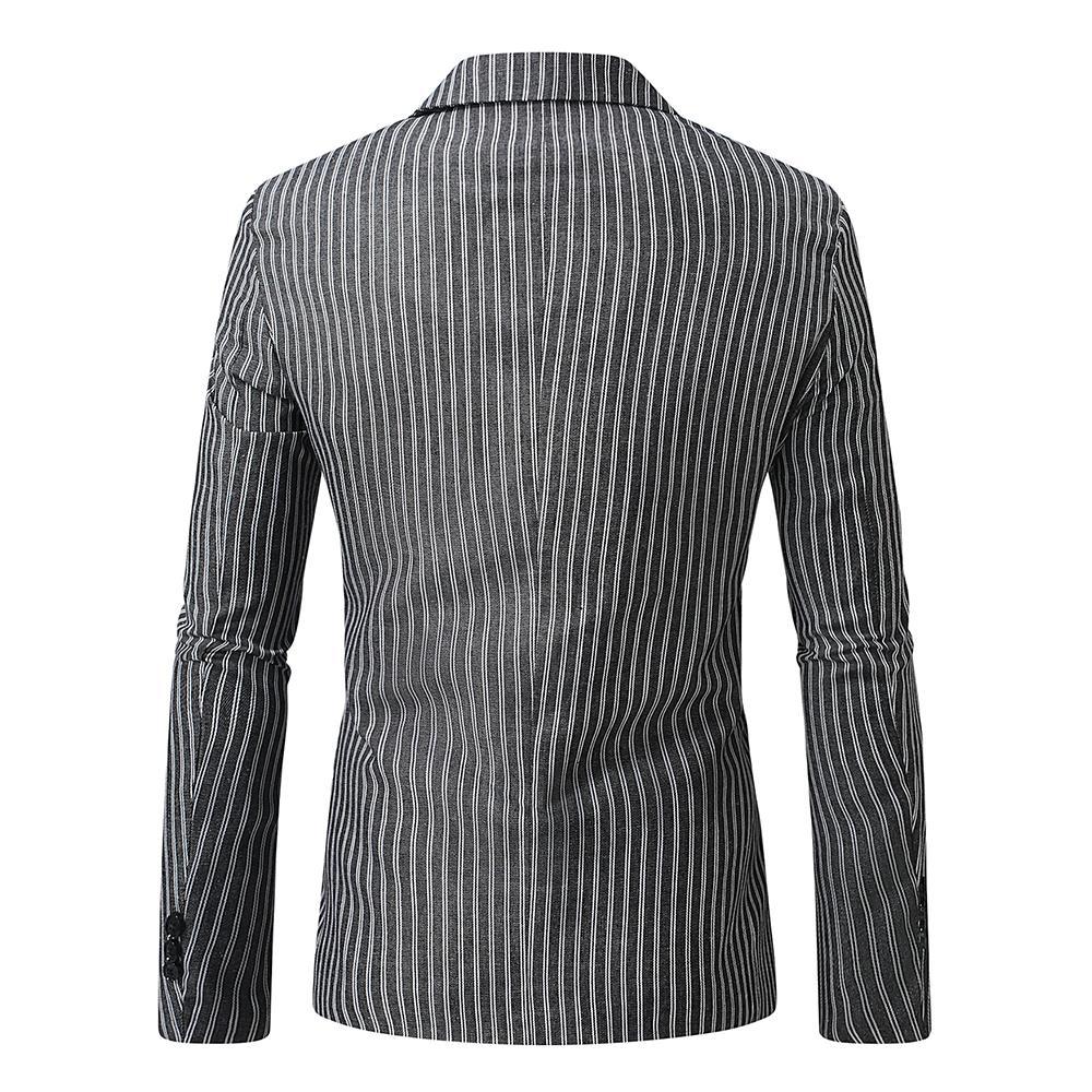 Herre Moderne Skræddersyet vertikalt stribet Blazer Stilla
