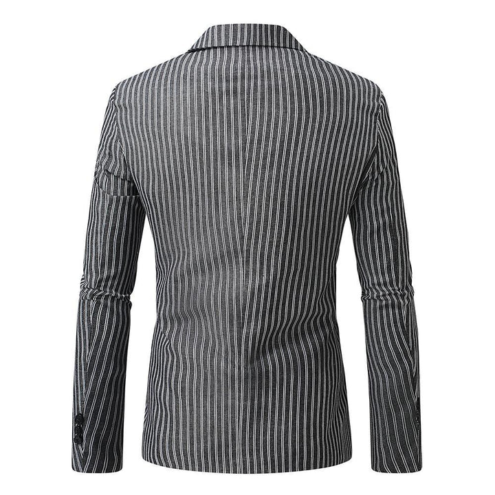 Herre Moderne Skræddersyet vertikalt stribet Blazer Stilla