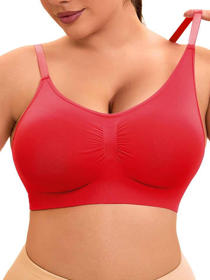 Dame sporty bralette-bh med sømløs pasform og elastisk underbånd Skovae