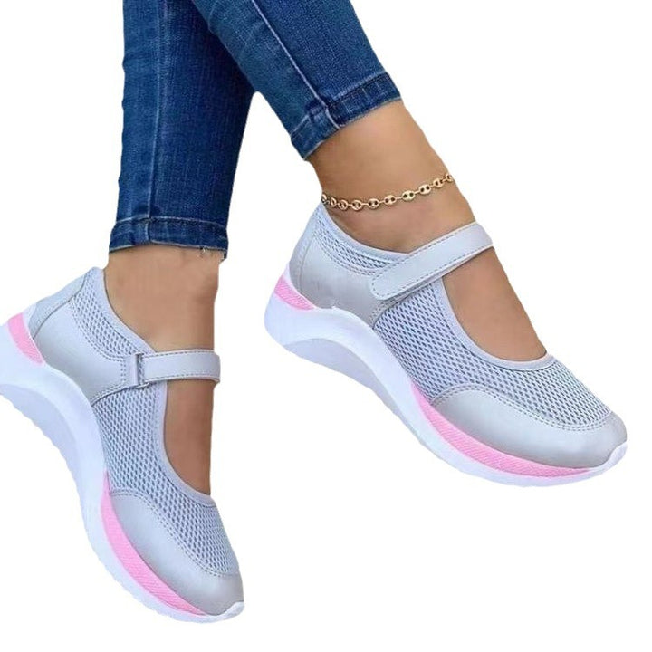 Damer sporty sneakers med åndbart mesh-øvermateriale og skridsikker sål Stilla
