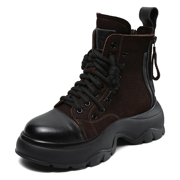 Herrer High-Top Chunky Støvletter med markant Gummisål Stilla
