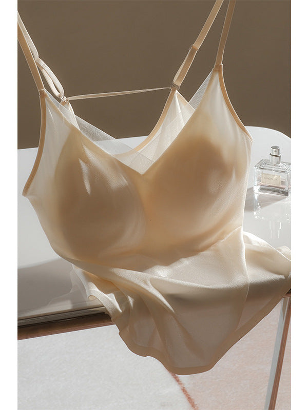 Dame Justerbare Stropper Satin Cami Top Stilla