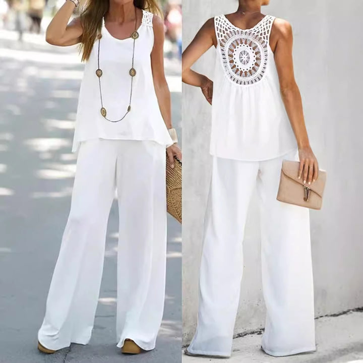Dame Løst skåret Jumpsuit med dekorative skuldre Stilla