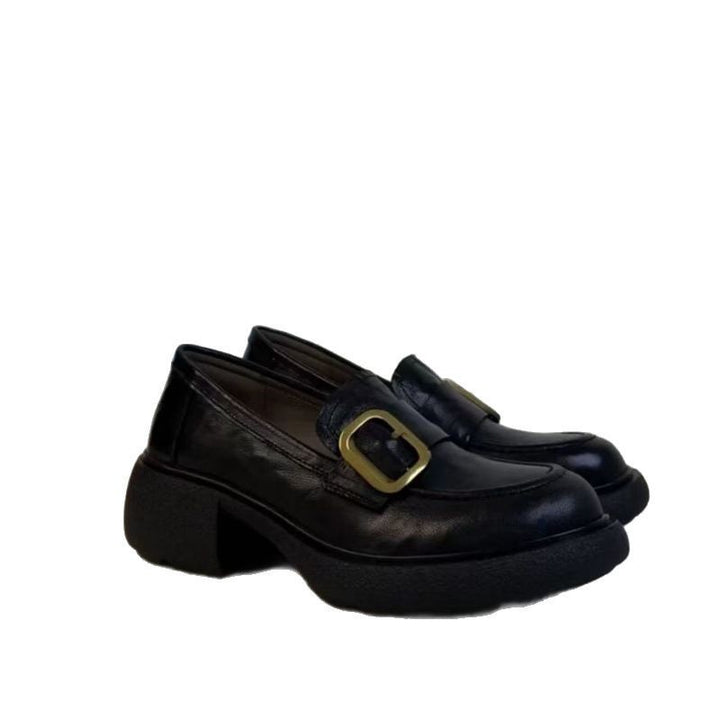 Dame Chunky Loafer Clogs med dekorative spænder Stilla