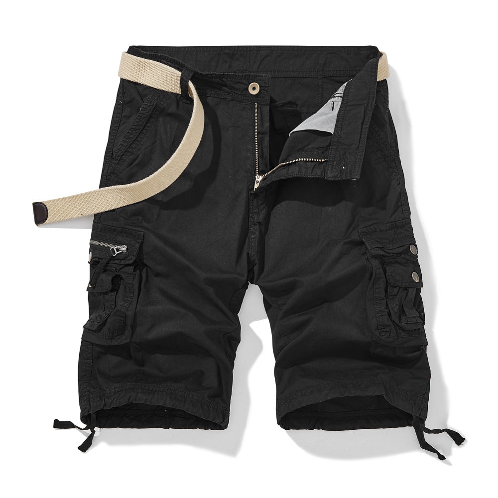 Herrer Cargo-short med alsidige funktionelle lommer og justerbar rem Stilla