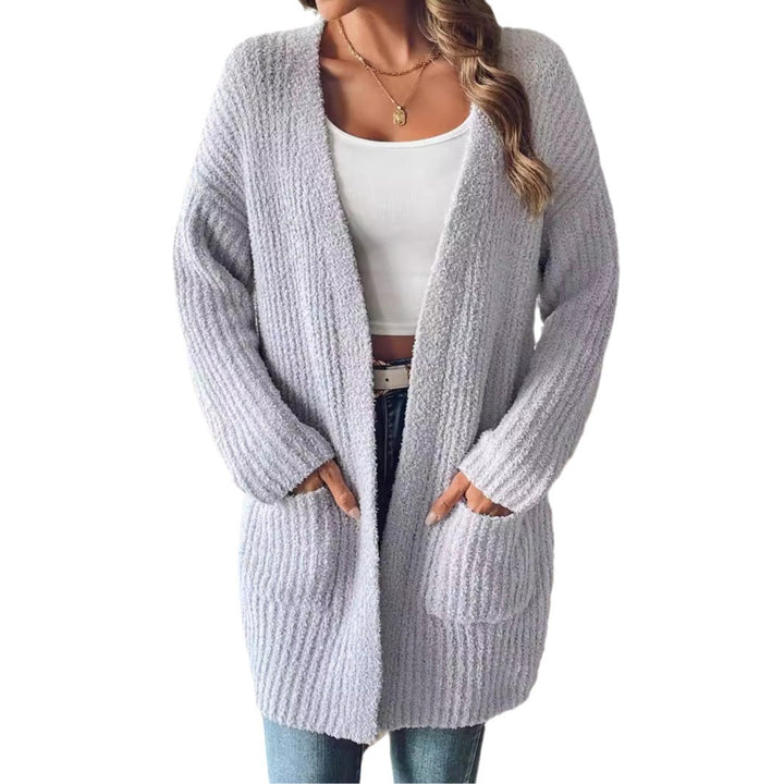 Dame strikjakke i afslappet oversized stil Stilla