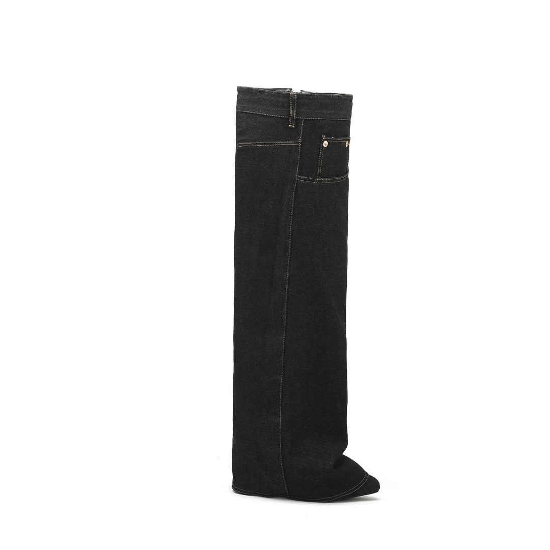 Femme Over-the-Knee Denim Støvler Stilla