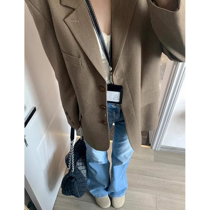 Femme Oversized Taljeret Blazer Stilla