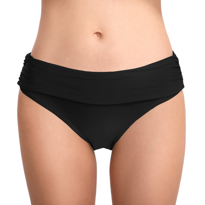 Dame Høj talje Badeshorts med elegant flæseindsats Stilla