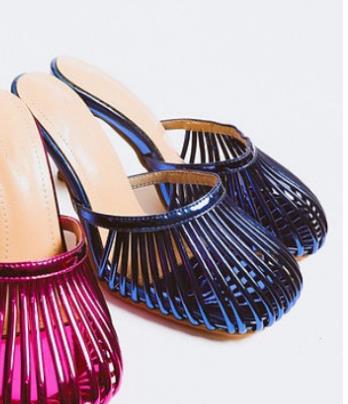Femme Elegante Open-Toe Slingback Mules Stilla