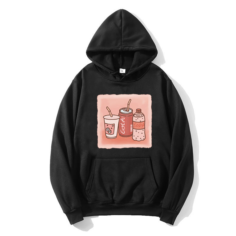 Kvinders hoodie med inspirerende drikke motiv Skovae