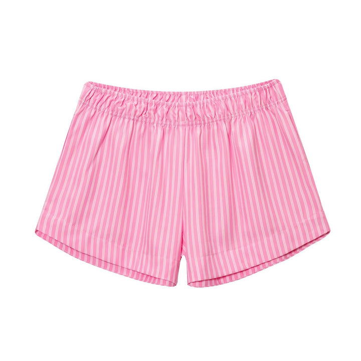 Dame natshorts med elastisk bånd og fint stribet mønster Stilla