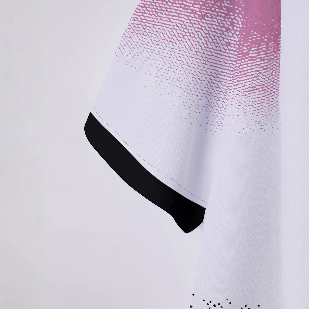 Herrer Poloshirt med moderne farvegradient og struktureret krave Stilla