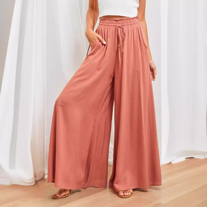 Maxi-nederdel i boho-stil til damer med snoretræk Stilla