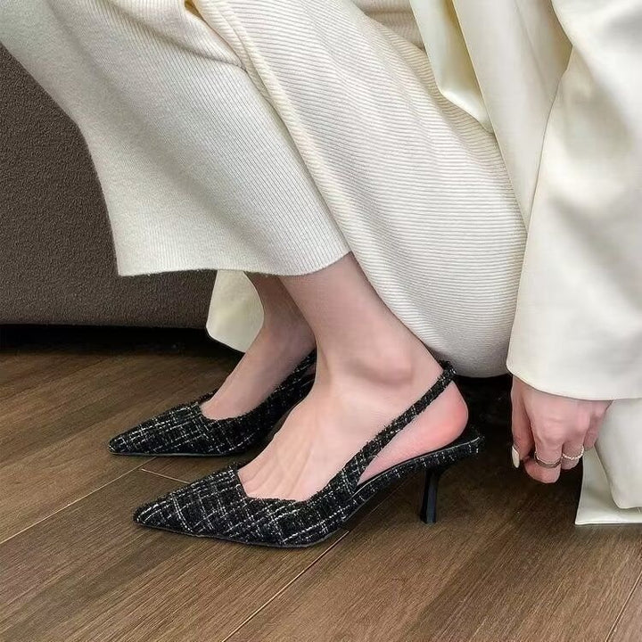 Dame Slingback-pumper med elegant spids design og komfortabel hæl Stilla