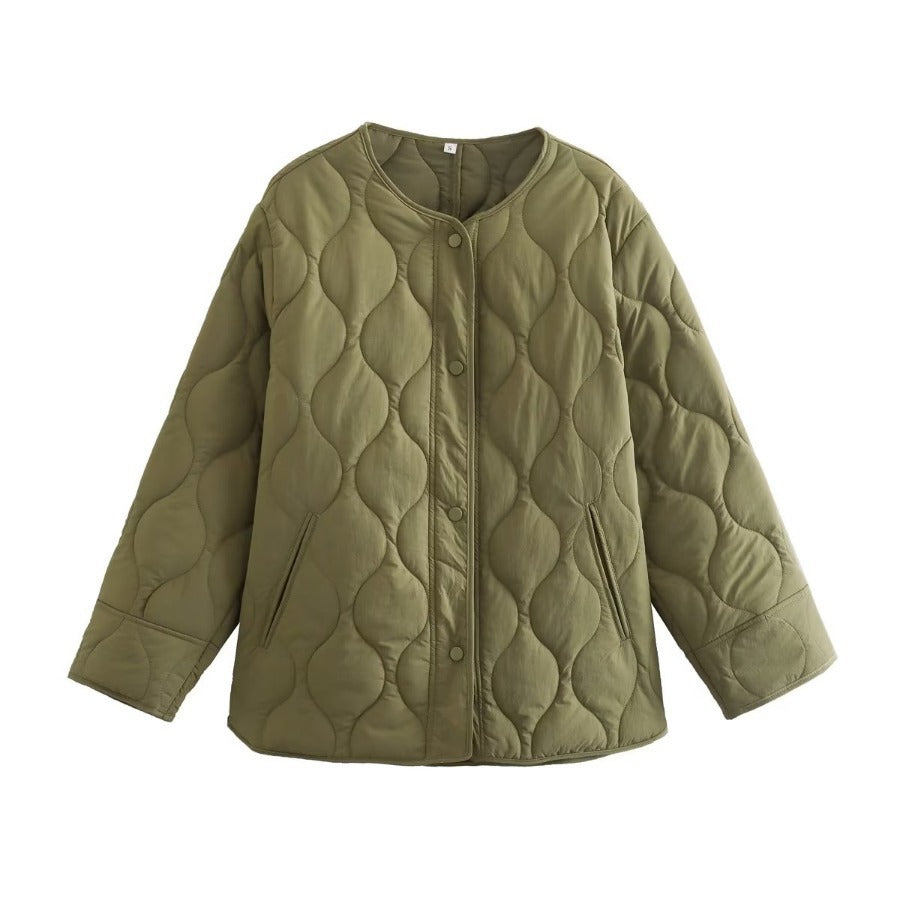 Femme quiltede oversized pufferjakke Stilla