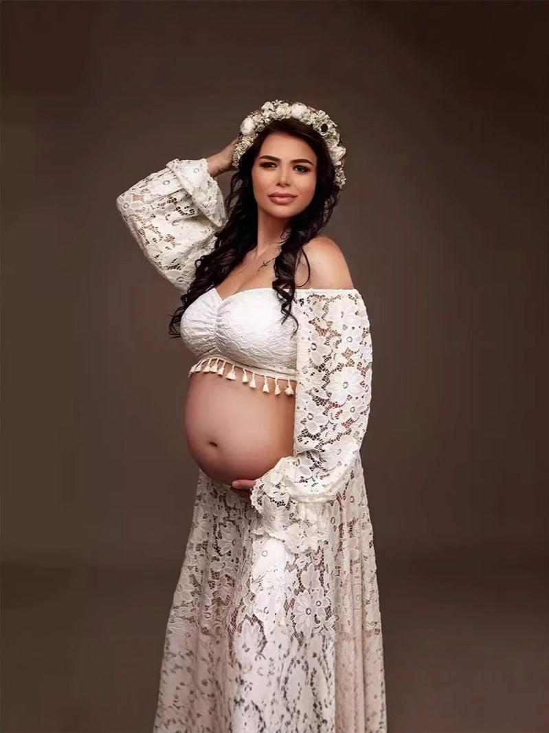 Dame Gravid Spids Kjole Stilla