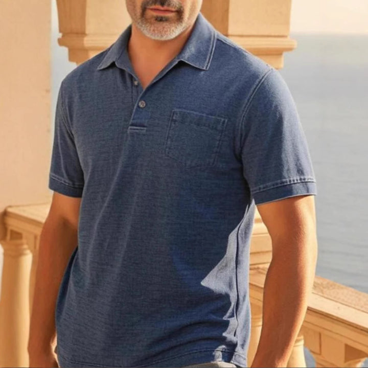 Herre Kortærmet Polo T-shirt Stilla
