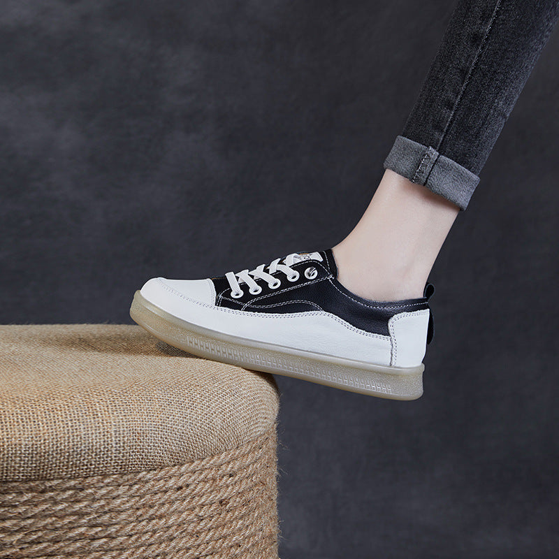 Dame Fritid Læder Sneakers med let design Stilla