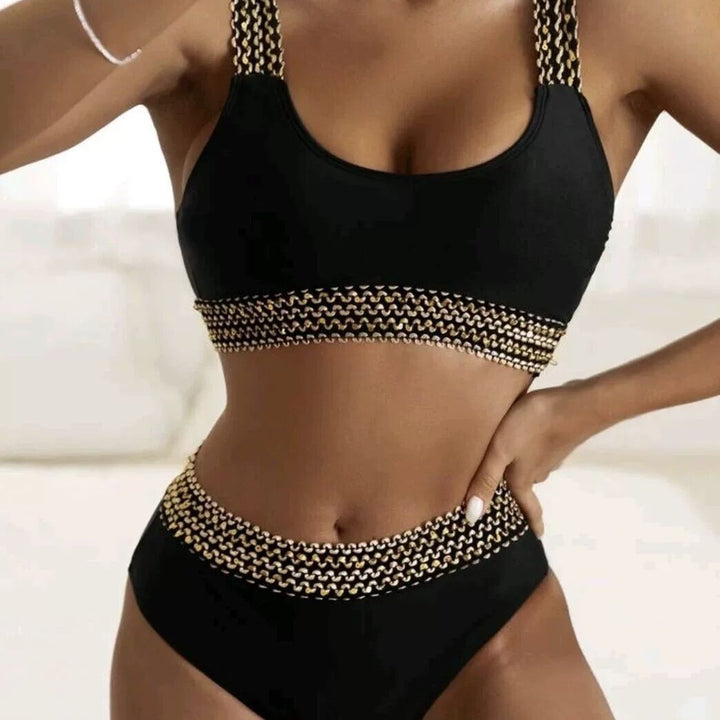 Dame Chic Højskåret Bikini Sæt Stilla
