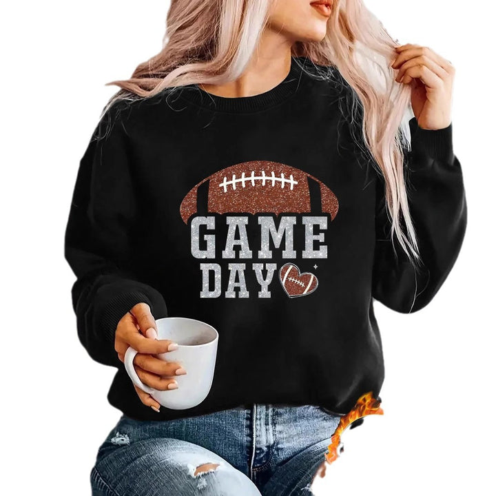 Dame sporty sweatshirt med trendy grafikdesign Stilla