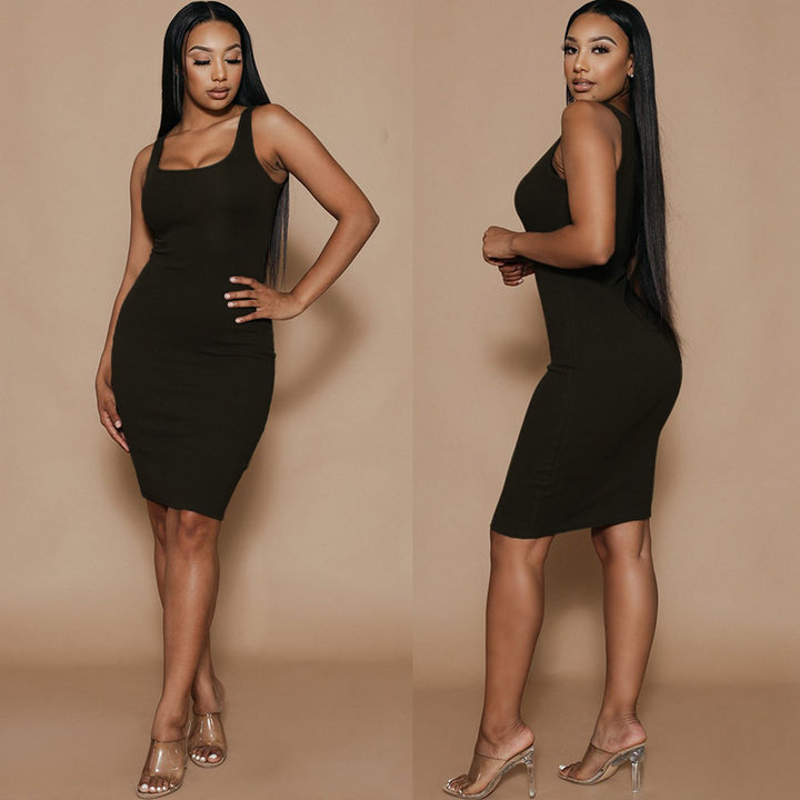 Dame Bodycon Midi Kjole Stilla