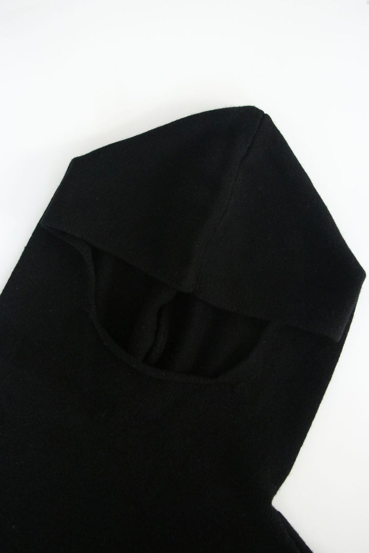 Kvinders hyggelige strikket pullover med hætte Stilla