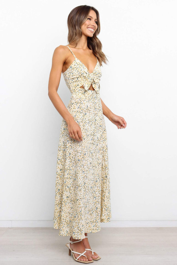 Femme Floral Cut-Out Maxi Kjole Stilla