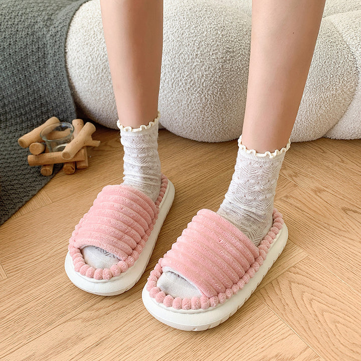 Dame slippers med blødt og polstret overmateriale Stilla