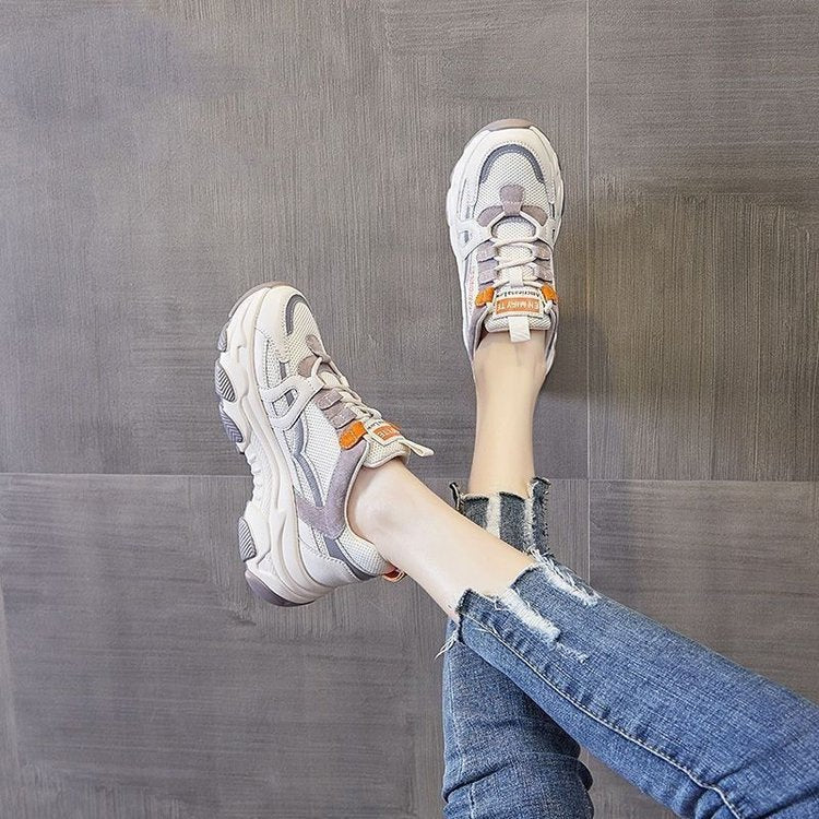 Dame Sporty Sneakers med professionel dæmpningsteknologi og åndbart mesh-oberflade Stilla