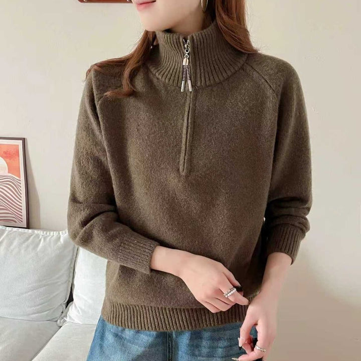 Damer Cozy Sweater med Høj Krave Stilla